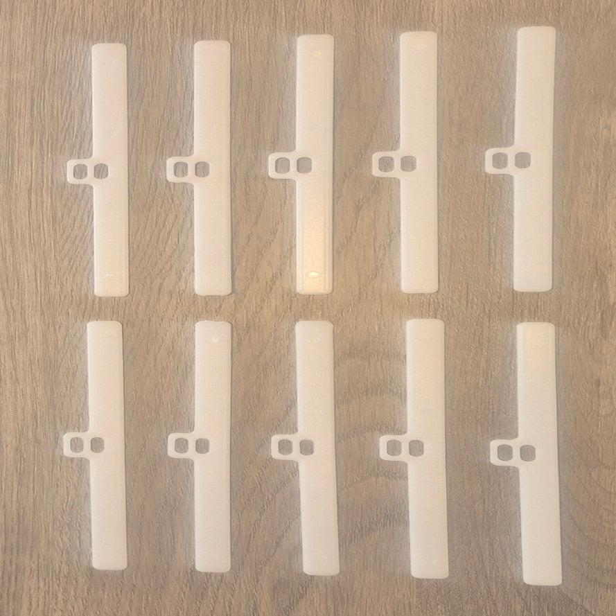 Pack of 10 - Double Slot Hangers (127mm / 5")