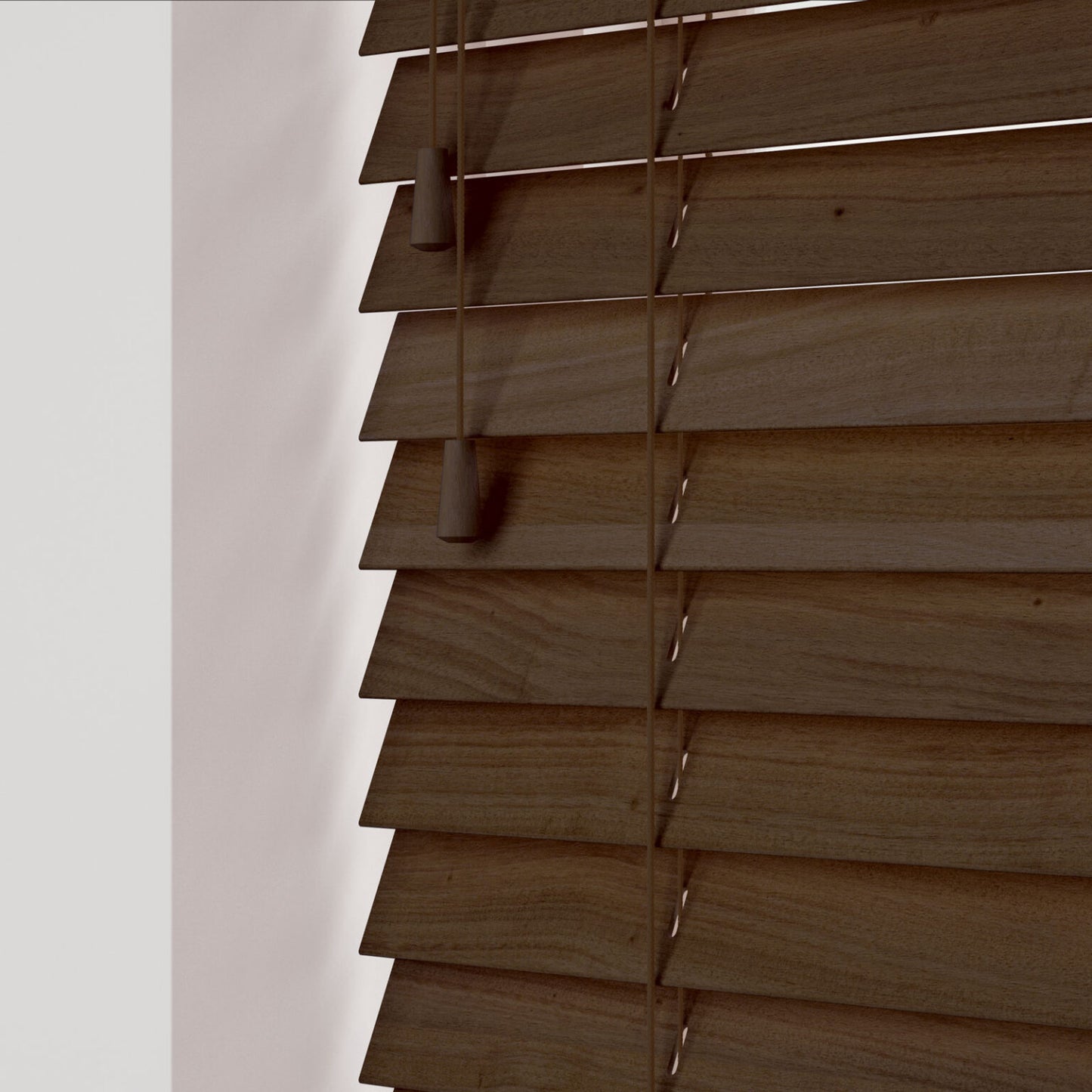 Sunwood Real Wood 50mm Venetian Blind - Fired Walnut