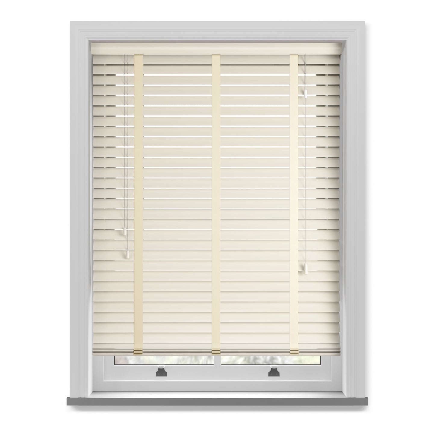 Sunwood Real Wood 50mm Slat With Tapes - Gloss Creme