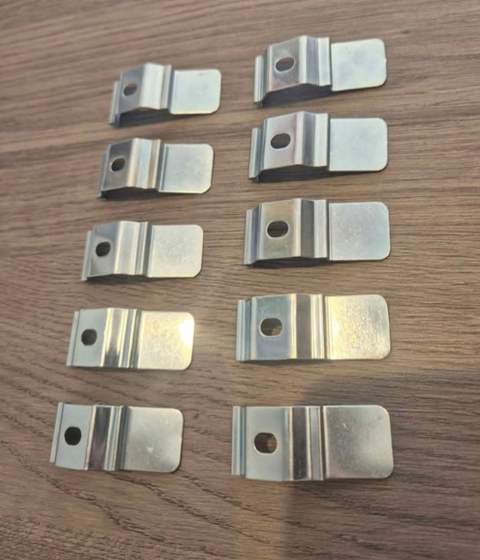 Pack of 10 - Silver Top Fix Brackets
