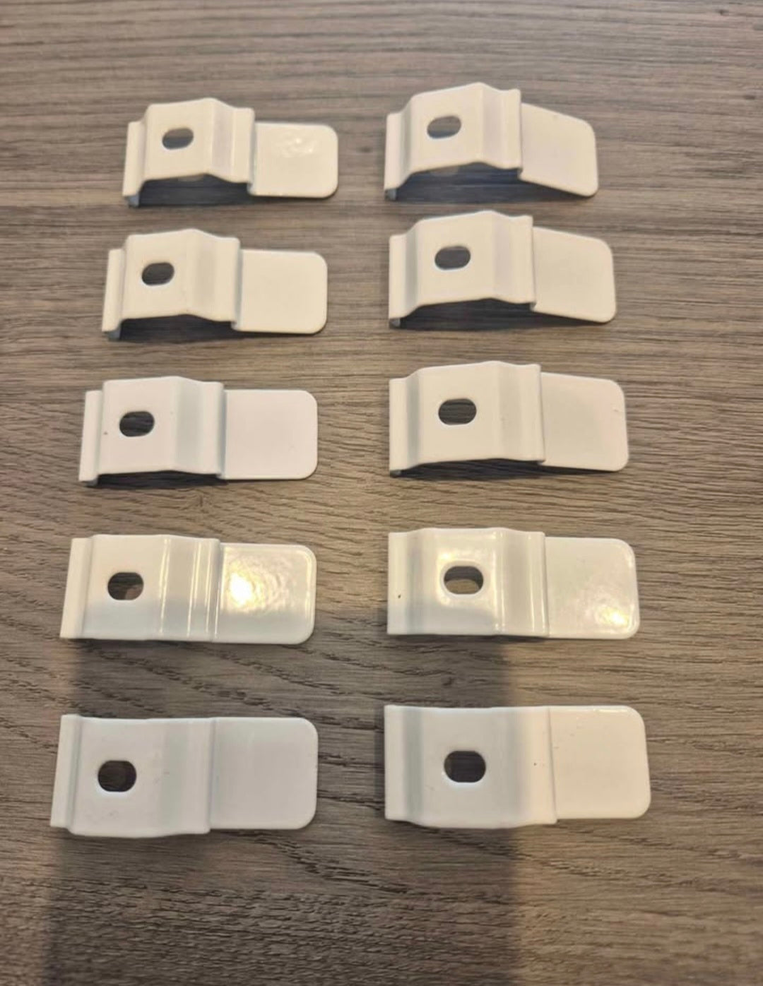 Pack of 10 - White Top Fix Brackets