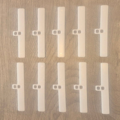 Pack of 10 - Double Slot Hangers (127mm / 5")