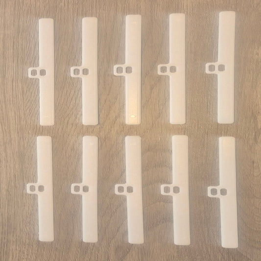 Pack of 10 - Double Slot Hangers (127mm / 5")