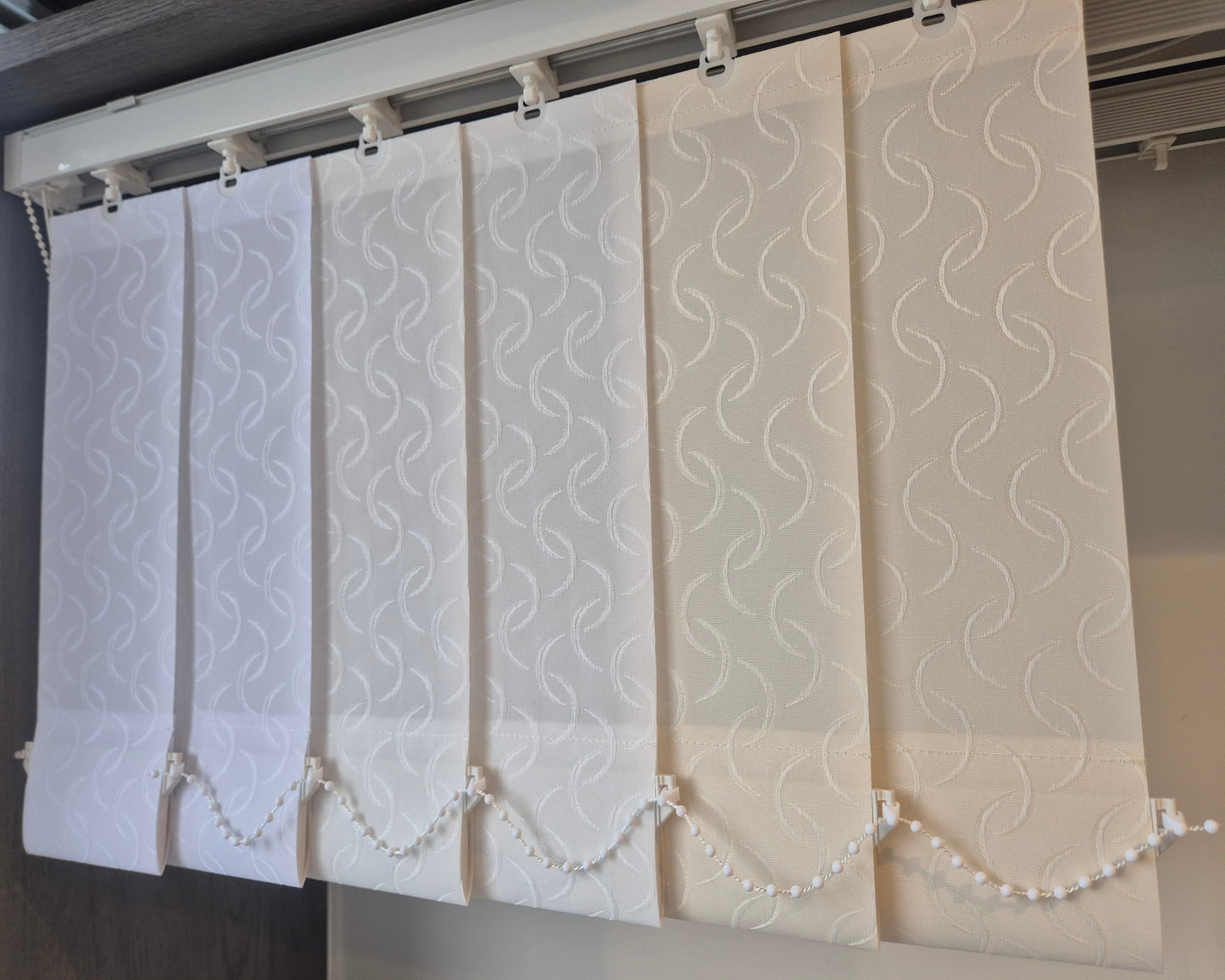 Vertical Blind Replacement Slats - 89mm Cameo White