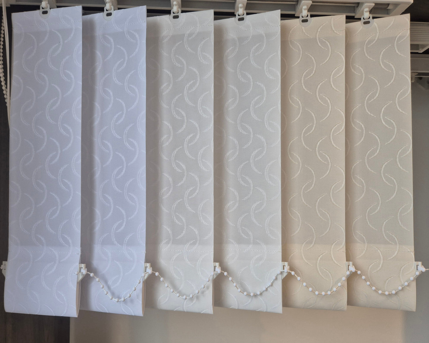 Vertical Blind Replacement Slats - 89mm Cameo White