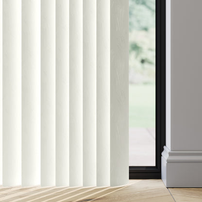 89mm Durashade Rigid PVC Replacement Vertical Blind Slats - Carerra Cream