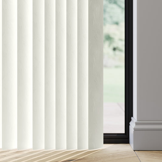 89mm Durashade Rigid PVC Replacement Vertical Blind Slats - Carerra Cream