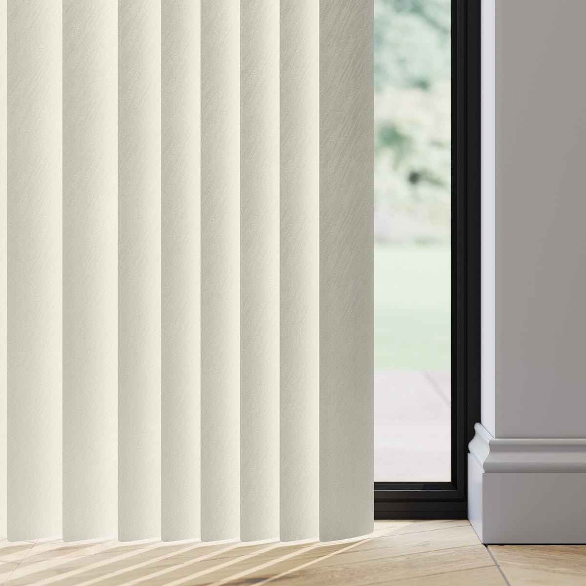 89mm Durashade Rigid PVC Replacement Vertical Blind Slats - Perlato Cream