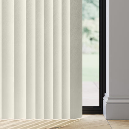 89mm Durashade Rigid PVC Replacement Vertical Blind Slats - Perlato Cream