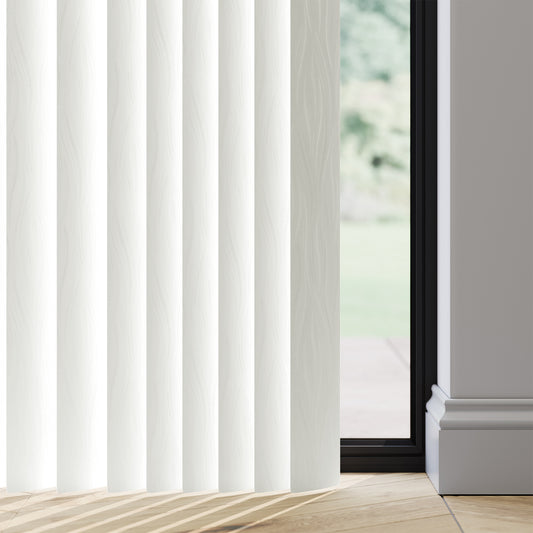 89mm Durashade Rigid PVC Replacement Vertical Blind Slats - Amari Cream