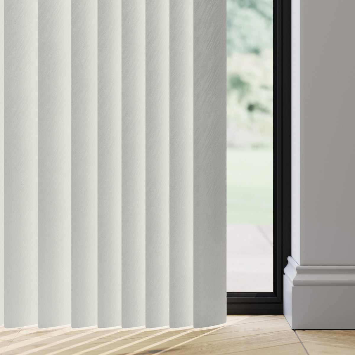 89mm Durashade Rigid PVC Replacement Vertical Blind Slats - Perlato Haze