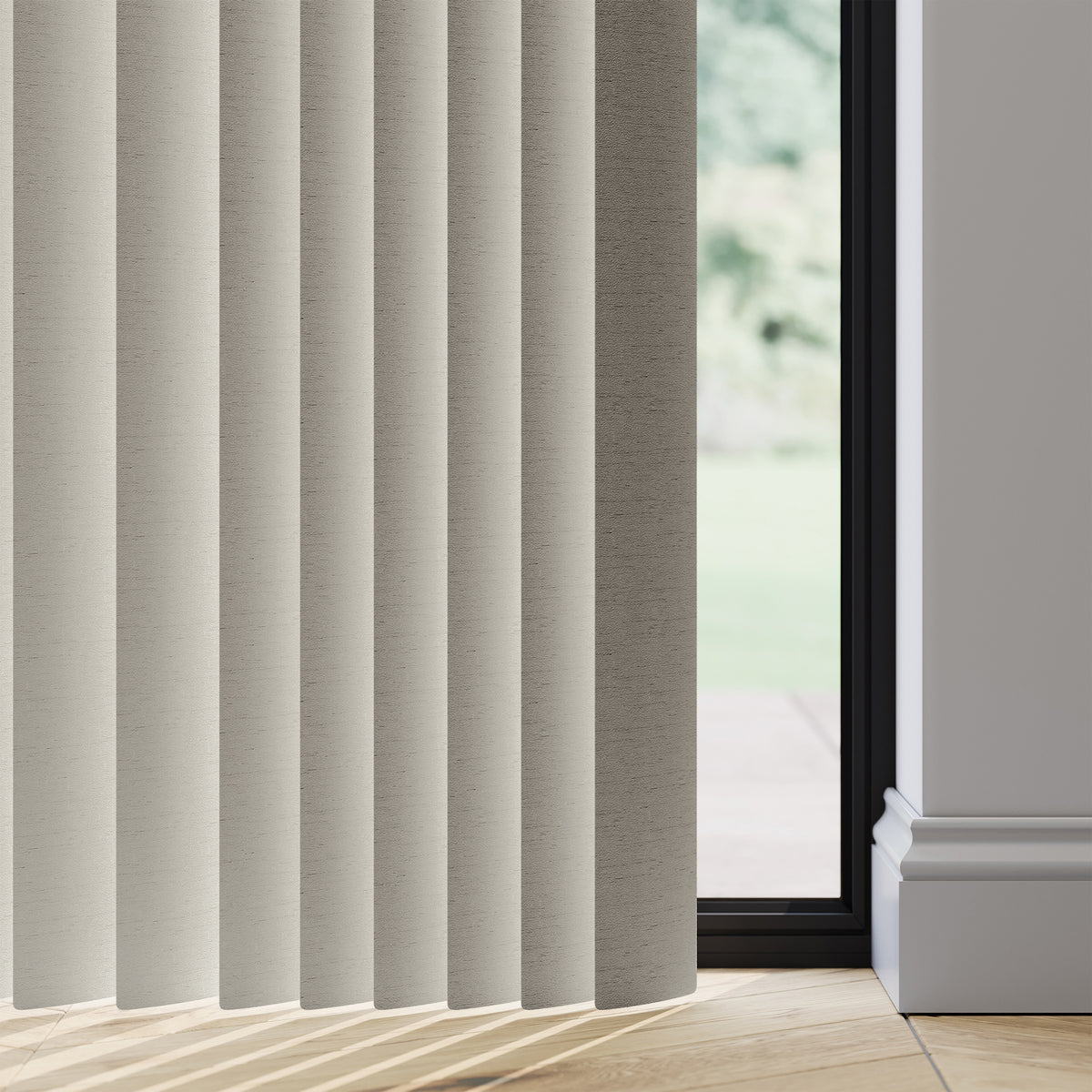 89mm Durashade Rigid PVC Replacement Vertical Blind Slats - Niro Stone