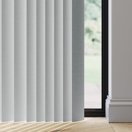 89mm Durashade Rigid PVC Replacement Vertical Blind Slats - Niro Flint