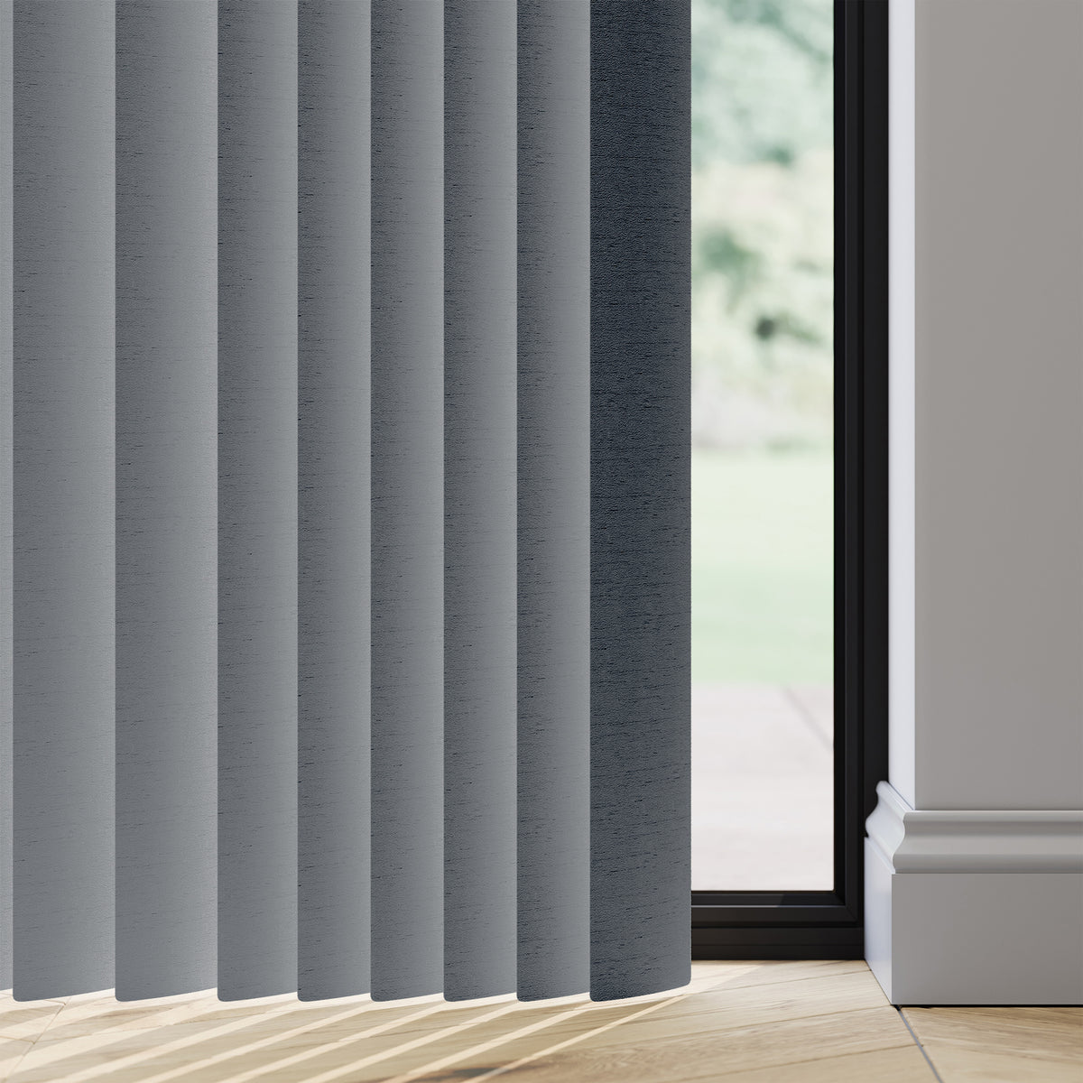 89mm Durashade Rigid PVC Replacement Vertical Blind Slats - Niro Storm