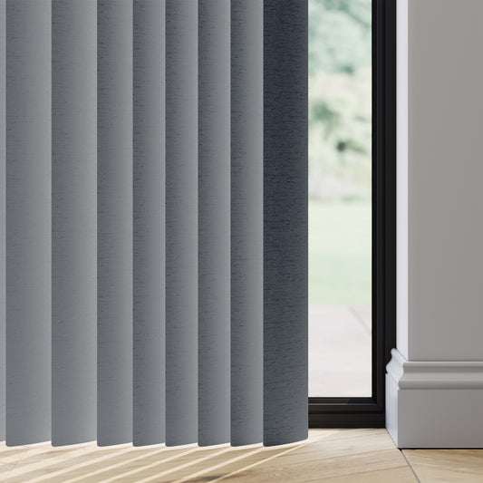 89mm Durashade Rigid PVC Replacement Vertical Blind Slats - Niro Storm