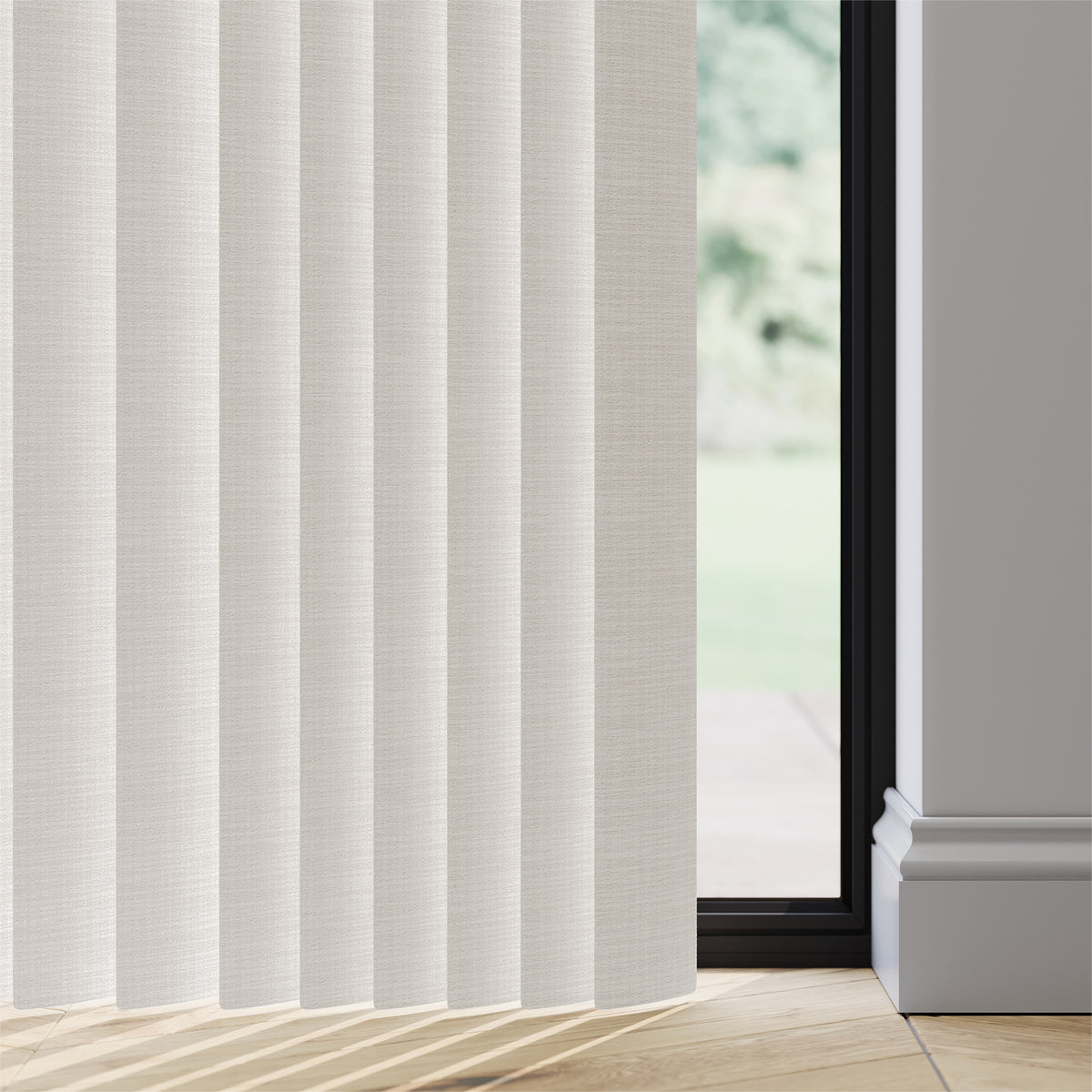 89mm Durashade Rigid PVC Replacement Vertical Blind Slats - Tosca Linen