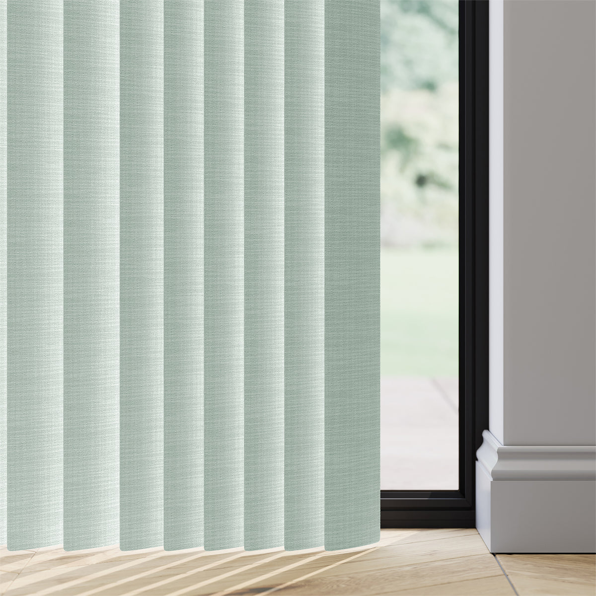 89mm Durashade Rigid PVC Replacement Vertical Blind Slats - Tosca Jade