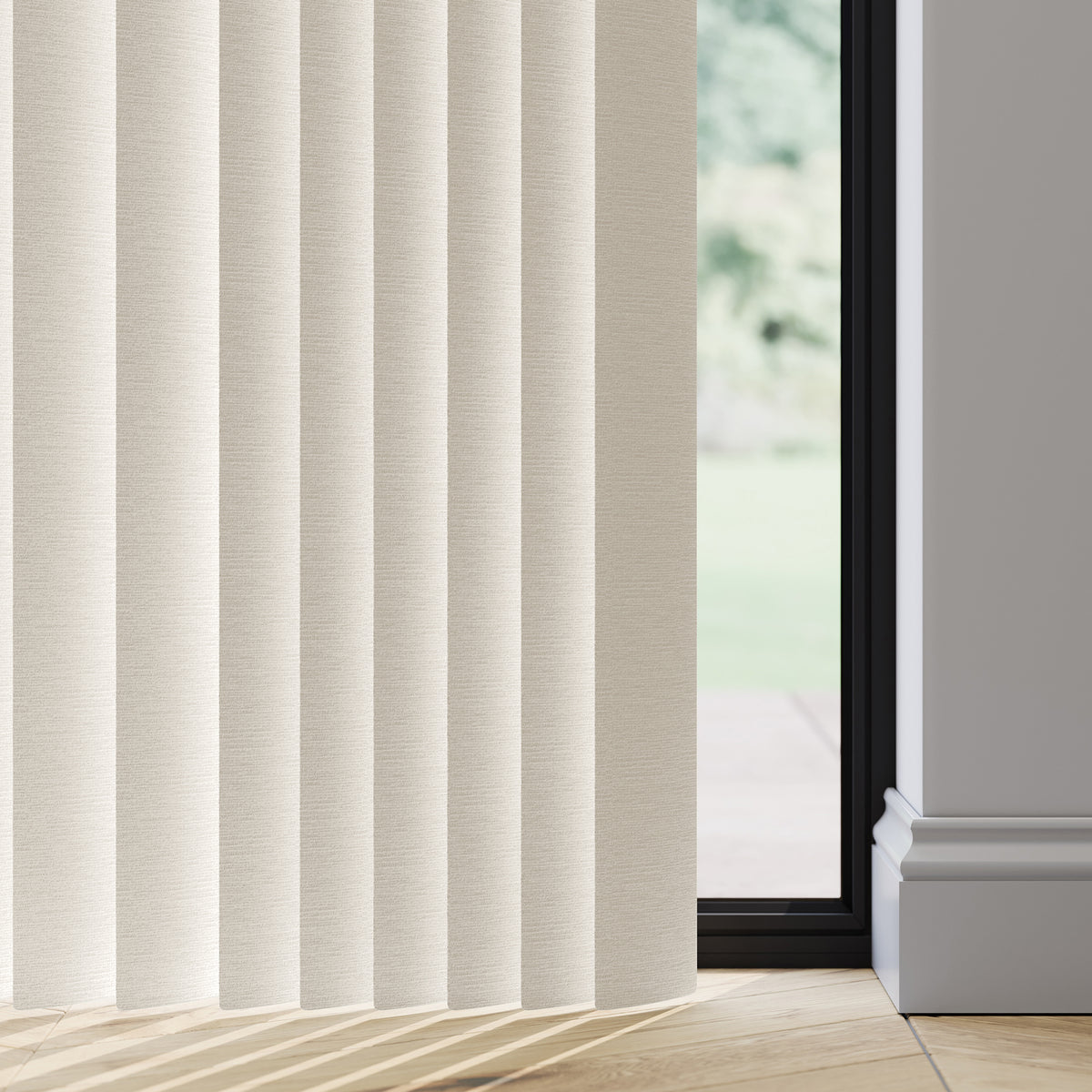 89mm Durashade Rigid PVC Replacement Vertical Blind Slats - Alaya Whisper