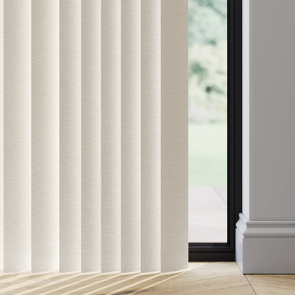 89mm Durashade Rigid PVC Replacement Vertical Blind Slats - Alaya Whisper