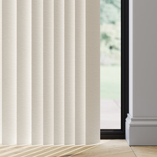 89mm Durashade Rigid PVC Replacement Vertical Blind Slats - Alaya Whisper