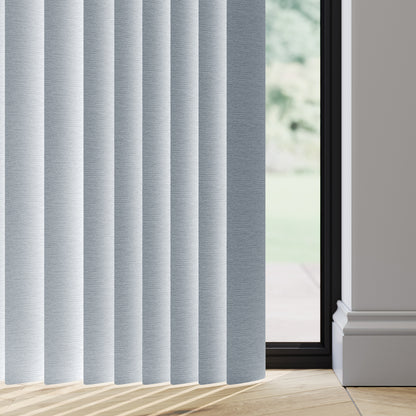89mm Durashade Rigid PVC Replacement Vertical Blind Slats - Alaya Denim