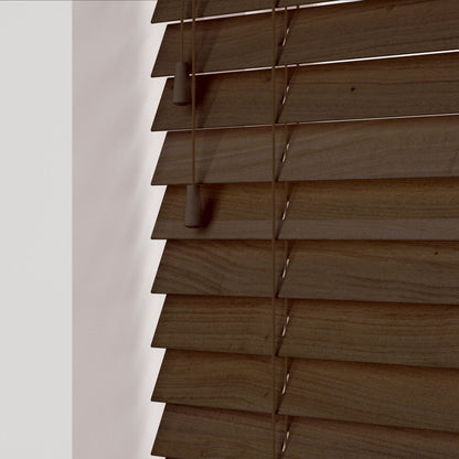 Sunwood Real Wood 50mm Venetian Blind - Fired Walnut