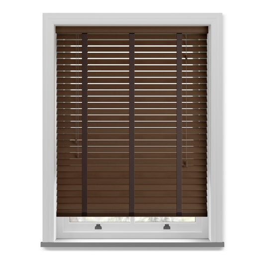 Sunwood Real Wood 50mm Slat With Tapes - Fired Walnut