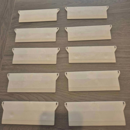Pack of 10 - 5" (127mm) White Bottom Weights