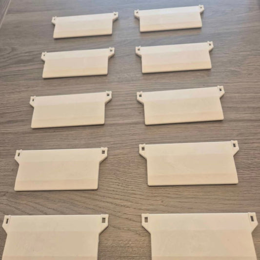 Pack of 10 - 3.5" (89mm) White Bottom Weights