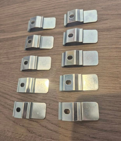 Pack of 10 - Silver Top Fix Brackets