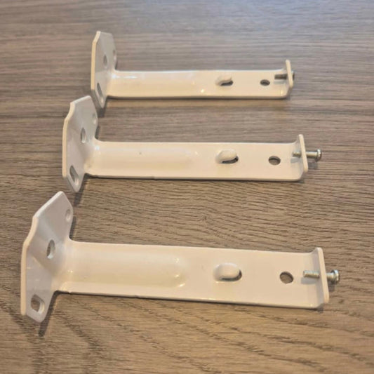 Pack of 3 - White Face Fix Brackets (5" / 127mm)