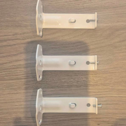 Pack of 3 - White Face Fix Brackets (3.5" / 89mm)