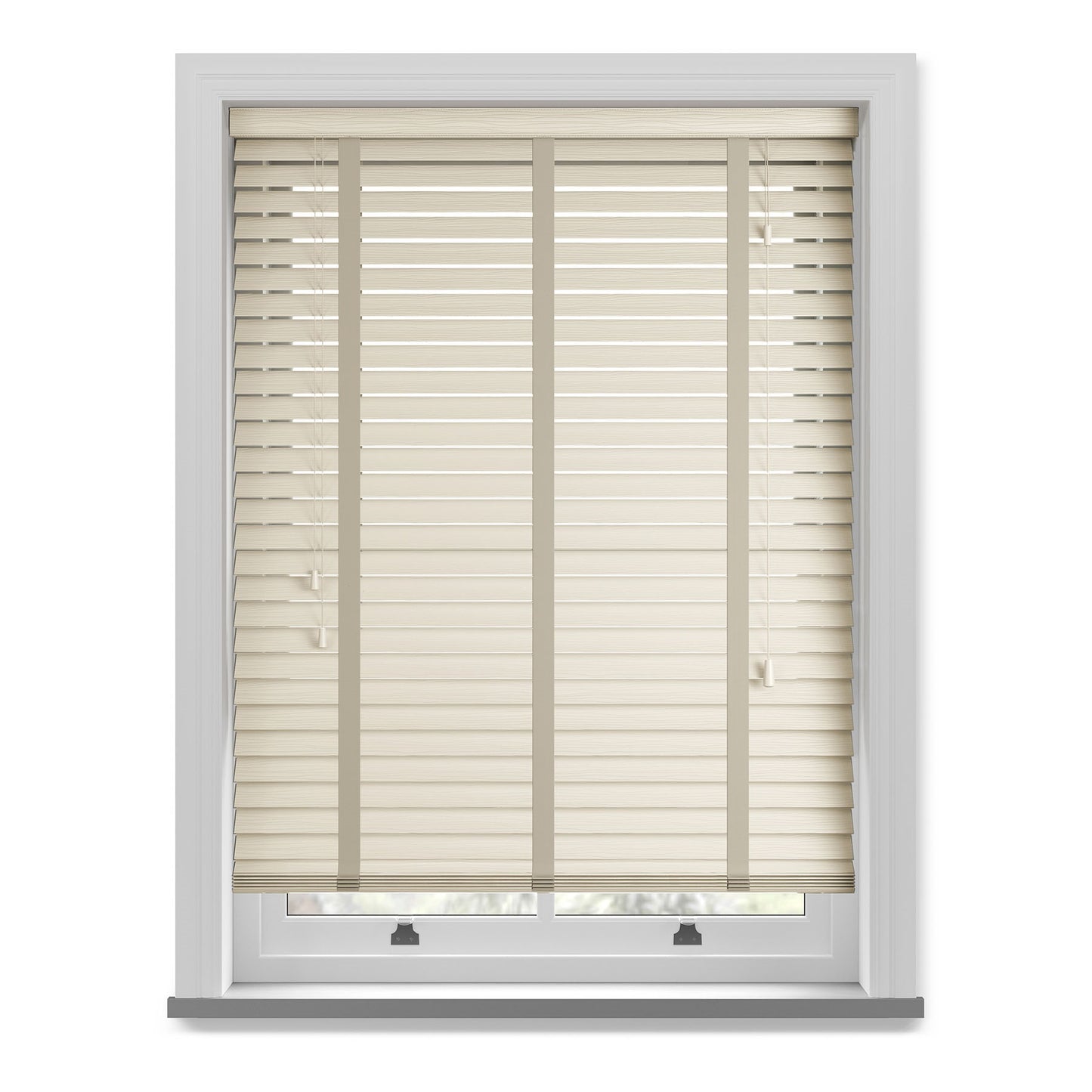 Sunwood Fauxwood 50mm Slat With Tapes - Linara Fine Grain